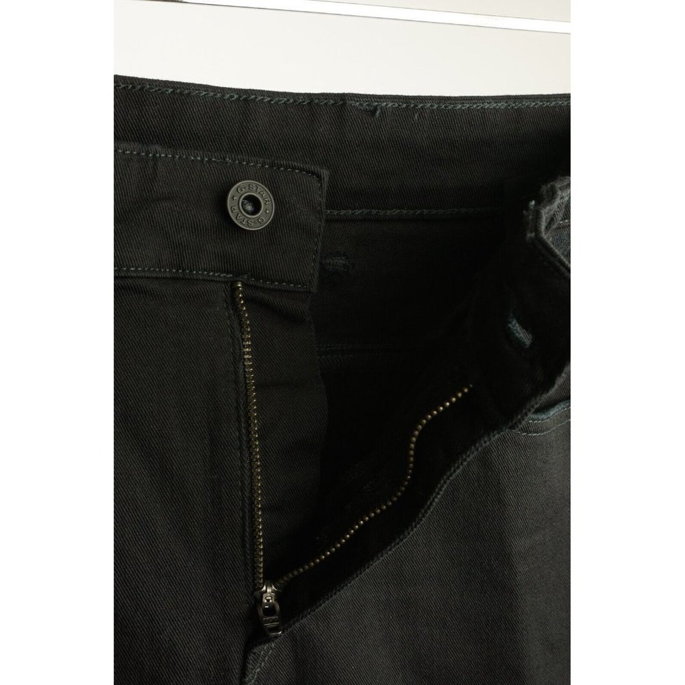 G-Star Raw Type C 3D Loose Tapered Womens Dark Black Distressed Cropped Jeans - Picture 8 of 13